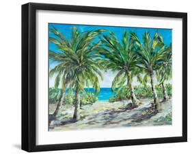 Tropical Palm Tree Paradise-Julie DeRice-Framed Art Print