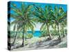 Tropical Palm Tree Paradise-Julie DeRice-Stretched Canvas