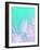 Tropical Paradise - Aqua and Pink-Dominique Vari-Framed Art Print