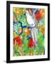 Tropical Paradise Parrot 1-Mary Escobedo-Framed Art Print