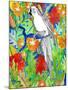 Tropical Paradise Parrot 1-Mary Escobedo-Mounted Art Print
