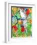 Tropical Paradise Parrot 1-Mary Escobedo-Framed Art Print