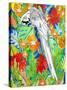 Tropical Paradise Parrot 2-Mary Escobedo-Stretched Canvas