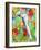 Tropical Paradise Parrot 2-Mary Escobedo-Framed Art Print