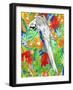 Tropical Paradise Parrot 2-Mary Escobedo-Framed Art Print