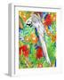 Tropical Paradise Parrot 2-Mary Escobedo-Framed Art Print