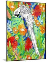 Tropical Paradise Parrot 2-Mary Escobedo-Mounted Art Print