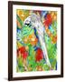 Tropical Paradise Parrot 2-Mary Escobedo-Framed Art Print