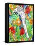 Tropical Paradise Parrot 2-Mary Escobedo-Framed Stretched Canvas