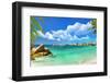 Tropical Paradise - Seychelles Islands, Panoramic View-Maugli-l-Framed Photographic Print