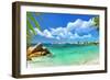 Tropical Paradise - Seychelles Islands, Panoramic View-Maugli-l-Framed Photographic Print