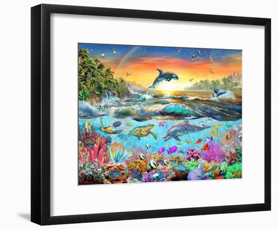 Tropical Paradise-Adrian Chesterman-Framed Art Print