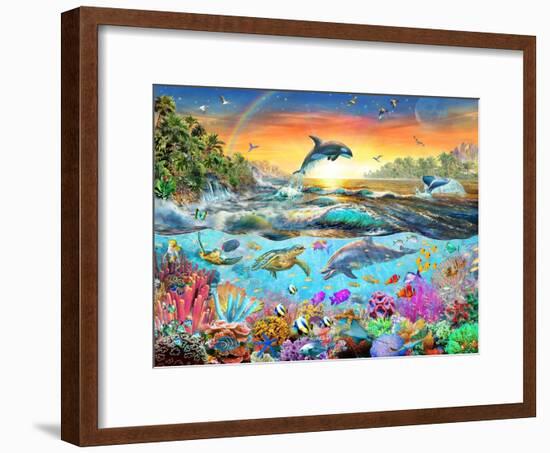 Tropical Paradise-Adrian Chesterman-Framed Art Print