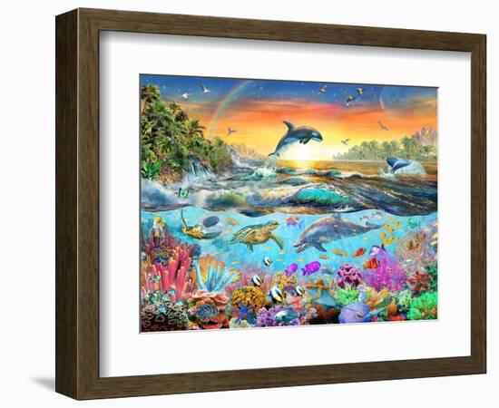 Tropical Paradise-Adrian Chesterman-Framed Art Print