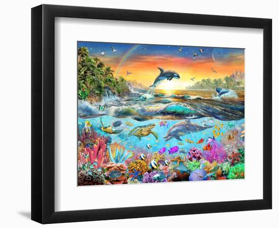 Tropical Paradise-Adrian Chesterman-Framed Art Print