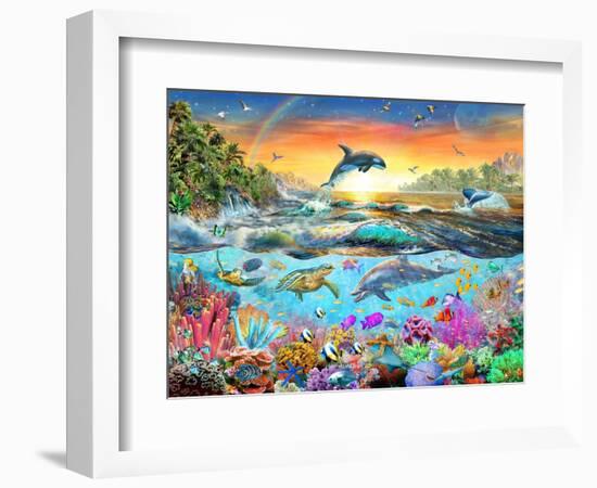 Tropical Paradise-Adrian Chesterman-Framed Art Print