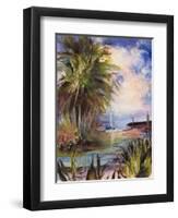 Tropical Paradise-Mary Dulon-Framed Premium Giclee Print