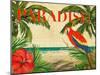 Tropical Paradise-Julie DeRice-Mounted Art Print