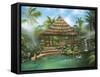 Tropical Paradise-Geno Peoples-Framed Stretched Canvas