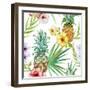 Tropical Pattern-Zenina-Framed Art Print