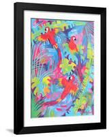 Tropical Plumage-Linda Fay Powell-Framed Art Print