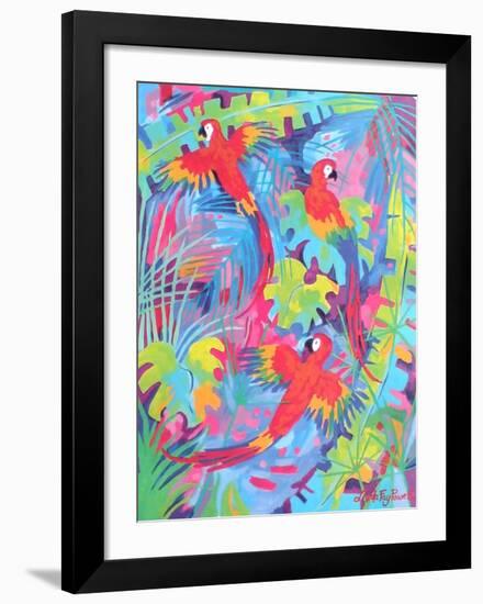 Tropical Plumage-Linda Fay Powell-Framed Art Print