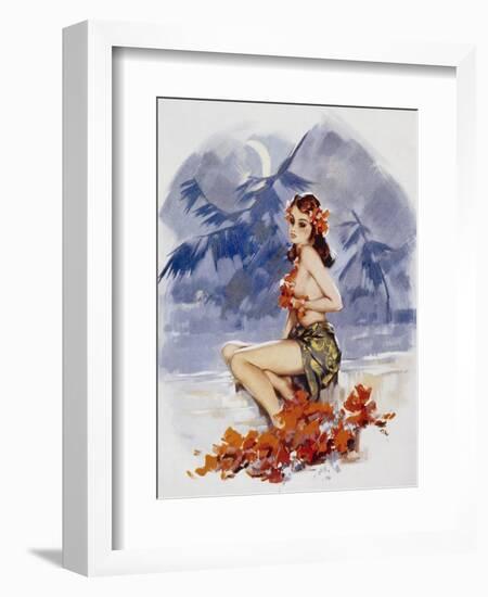 Tropical Popsy-David Wright-Framed Art Print