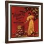 Tropical Queen Brand - California - Citrus Crate Label-Lantern Press-Framed Art Print