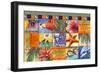 Tropical Quilt Mosaic-James Mazzotta-Framed Giclee Print