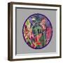 Tropical Rain - Circle-Carissa Luminess-Framed Giclee Print