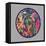 Tropical Rain - Circle-Carissa Luminess-Framed Stretched Canvas