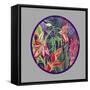 Tropical Rain - Circle-Carissa Luminess-Framed Stretched Canvas