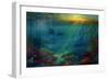 Tropical Rays  oil on canvas-Lee Campbell-Framed Giclee Print