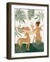 Tropical Reading II-Natalie Carpentieri-Framed Art Print