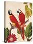 Tropical Red Pair-Colleen Sarah-Stretched Canvas