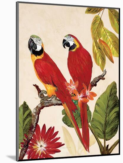 Tropical Red Pair-Colleen Sarah-Mounted Art Print