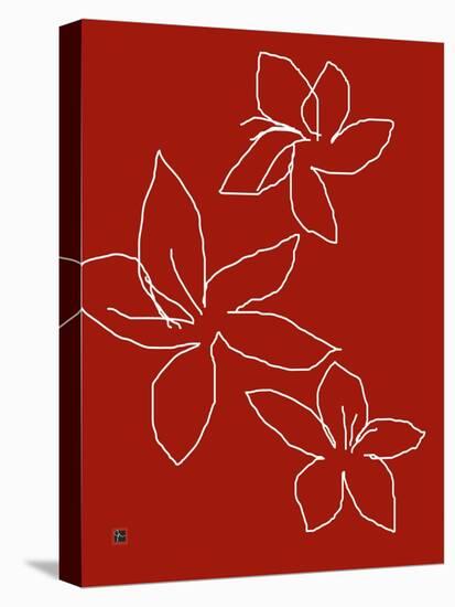 Tropical Red-Jan Weiss-Stretched Canvas