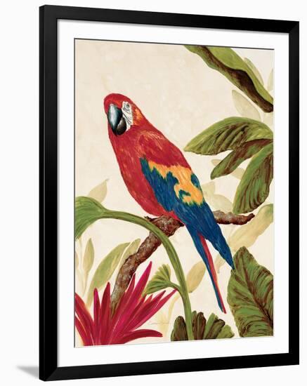 Tropical Red-Colleen Sarah-Framed Art Print