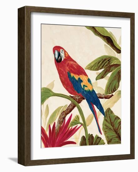 Tropical Red-Colleen Sarah-Framed Art Print