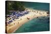 Tropical Sandy Beach and Calm Lagoon with Clear Blue Water. Pseudo Tilt Shift. Ya Nui Beach, Phuket-Dudarev Mikhail-Stretched Canvas