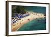 Tropical Sandy Beach and Calm Lagoon with Clear Blue Water. Pseudo Tilt Shift. Ya Nui Beach, Phuket-Dudarev Mikhail-Framed Photographic Print