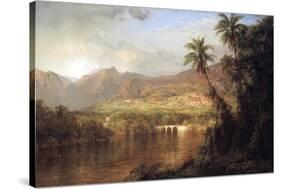 Tropical Scene-Frederic Edwin Church-Stretched Canvas