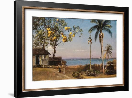 Tropical Scene-Albert Bierstadt-Framed Giclee Print