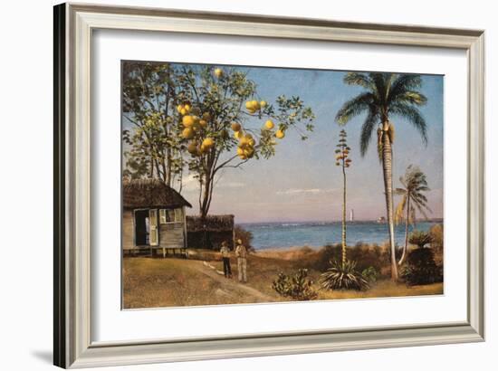 Tropical Scene-Albert Bierstadt-Framed Giclee Print