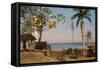 Tropical Scene-Albert Bierstadt-Framed Stretched Canvas