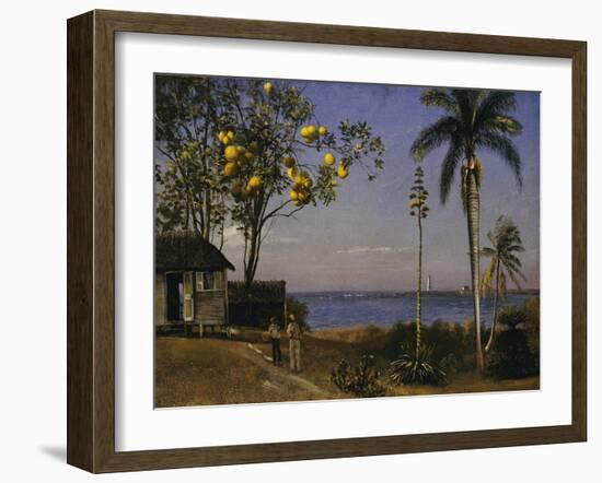 Tropical Scene-Albert Bierstadt-Framed Giclee Print