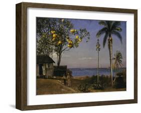 Tropical Scene-Albert Bierstadt-Framed Giclee Print