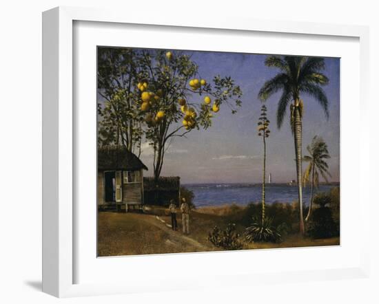 Tropical Scene-Albert Bierstadt-Framed Giclee Print