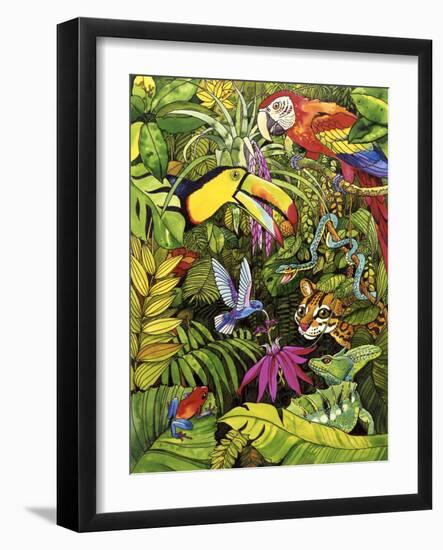 Tropical Scenery-Harro Maass-Framed Giclee Print