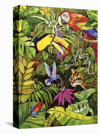Tropical Scenery-Harro Maass-Stretched Canvas